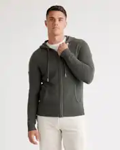 Mongolian Cashmere Full-Zip Hoodie