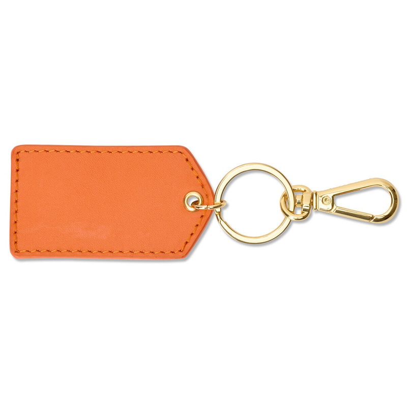 Monogrammed Cleo Leather Key Fob