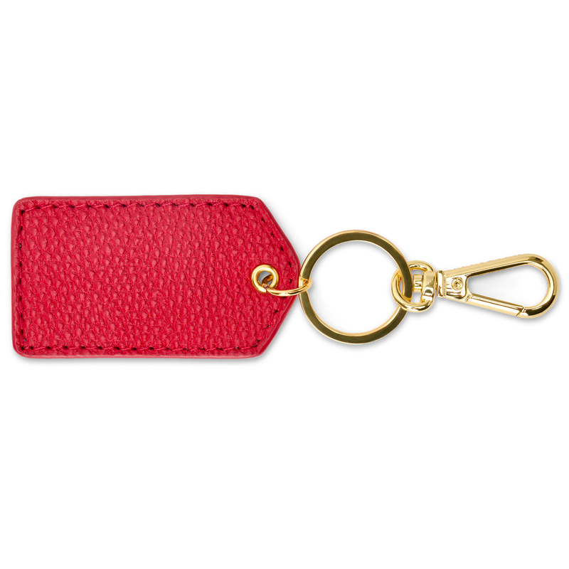Monogrammed Cleo Leather Key Fob
