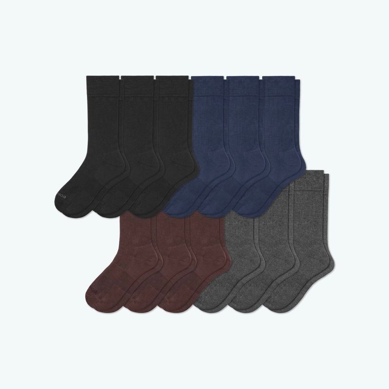 Men's Dress Calf Sock 12-Pack