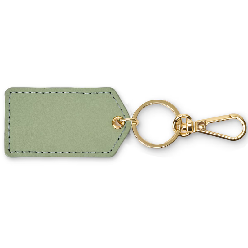 Monogrammed Cleo Leather Key Fob