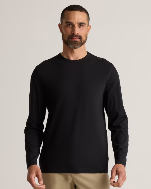 100% Pima Cotton Luxe Touch Long Sleeve Tee