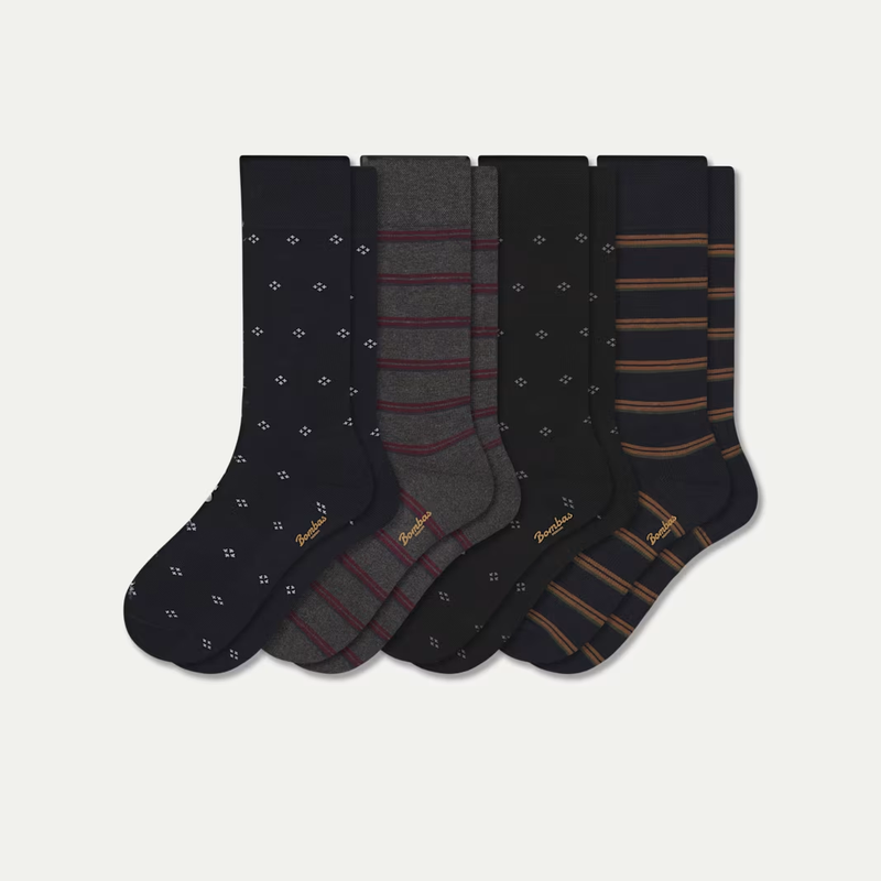 Men's Dress Calf Sock 4-Pack