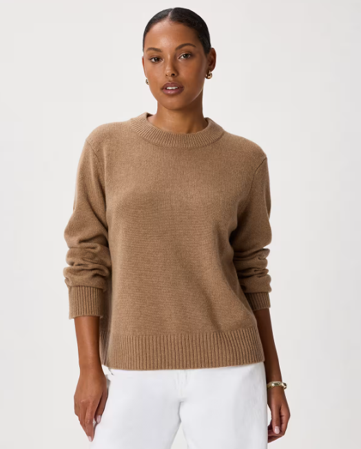 Mongolian Cashmere Oversized Crewneck Sweater