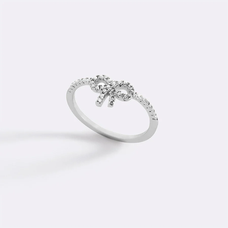 Pave Bow Ring