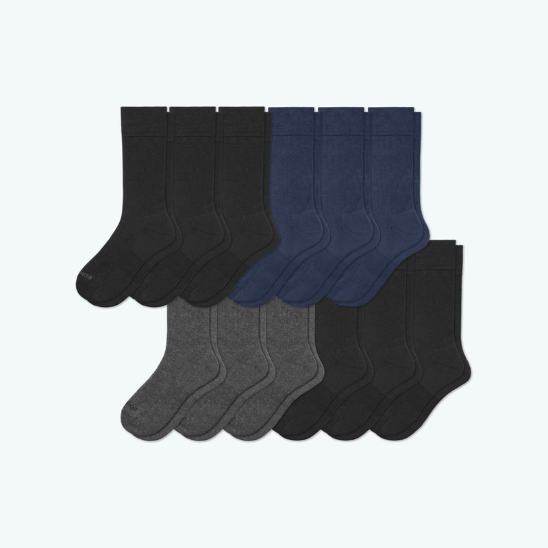 Men's Dress Calf Sock 12-Pack