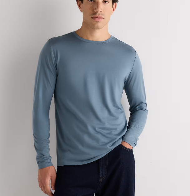 100% Merino Wool All-Season Long Sleeve Base Layer Tee