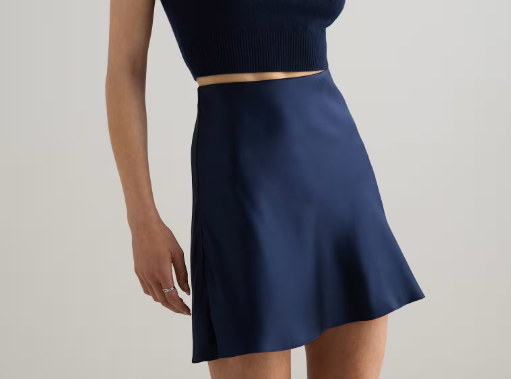 100% Washable Silk Mini Skirt