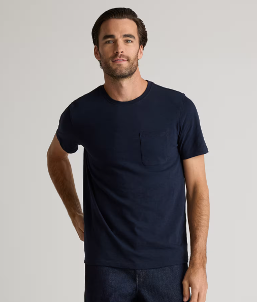 100% Organic Cotton Slub Pocket Tee