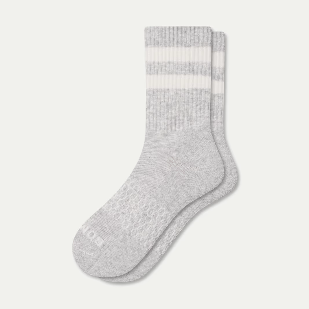 Bombas Vintage Stripe Calf Socks - 2 Pack, Size L - Unisex Crew Socks