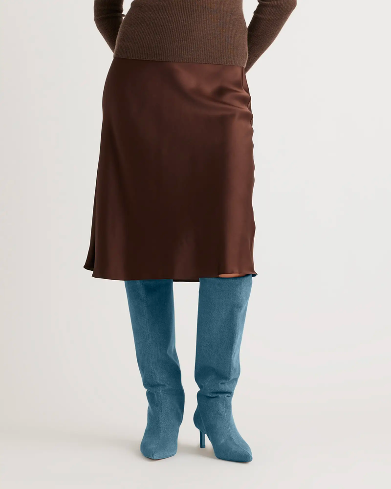 100% Washable Silk Skirt