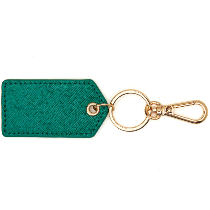 Monogrammed Cleo Leather Key Fob