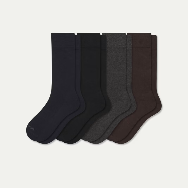 Men's Dress Calf Sock 4-Pack