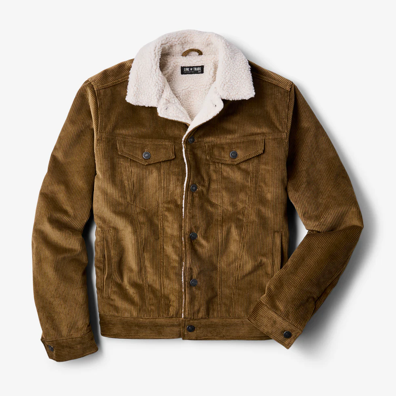 Montana Fleece-Lined Corduroy Trucker Jacket