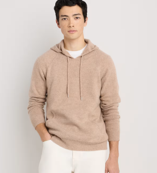 Mongolian Cashmere Pullover Hoodie