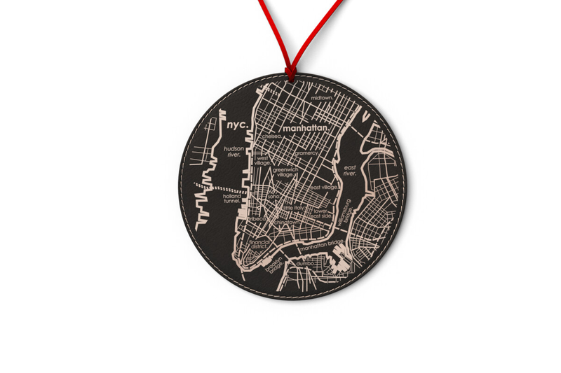 Home Town Map Ornament