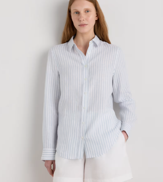 100% European Linen Long Sleeve Shirt