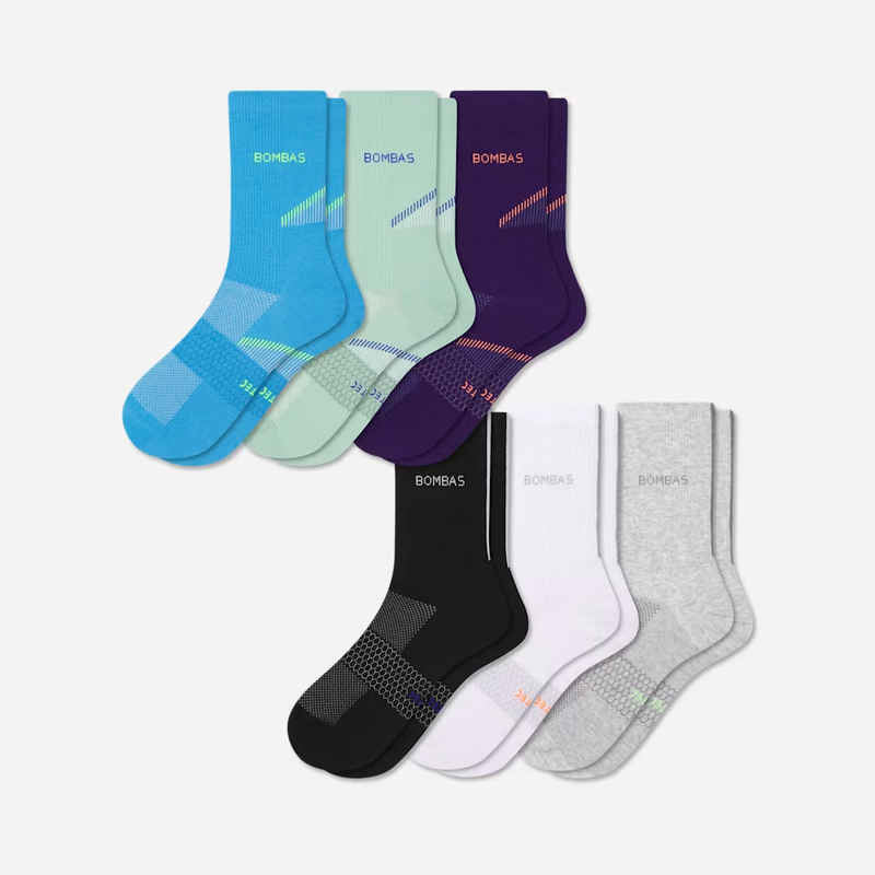 Women's Lightweight Athletic Half Calf Sock 6-Pack