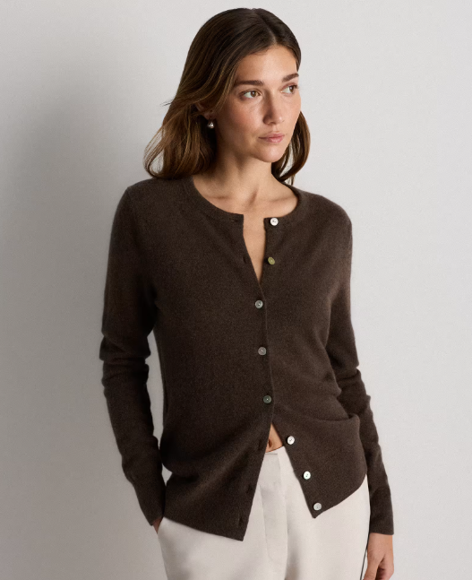 Mongolian Cashmere Cardigan Sweater