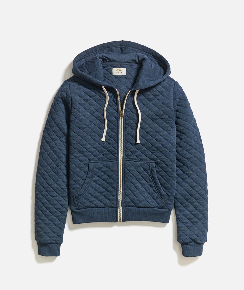 Women's Corbet Quilted Full Zip Hoodie