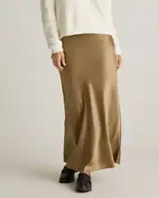 100% Washable Silk Maxi Skirt