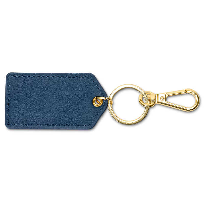 Monogrammed Cleo Leather Key Fob