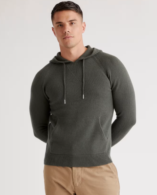 Mongolian Cashmere Pullover Hoodie