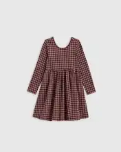 Toddler Organic Cotton Long Sleeve Skater Dress