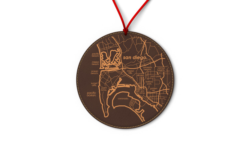 Home Town Map Ornament