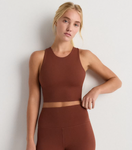 Ultra-Form High-Neck Cropped Tank