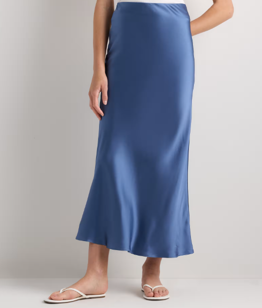 100% Washable Silk Maxi Skirt