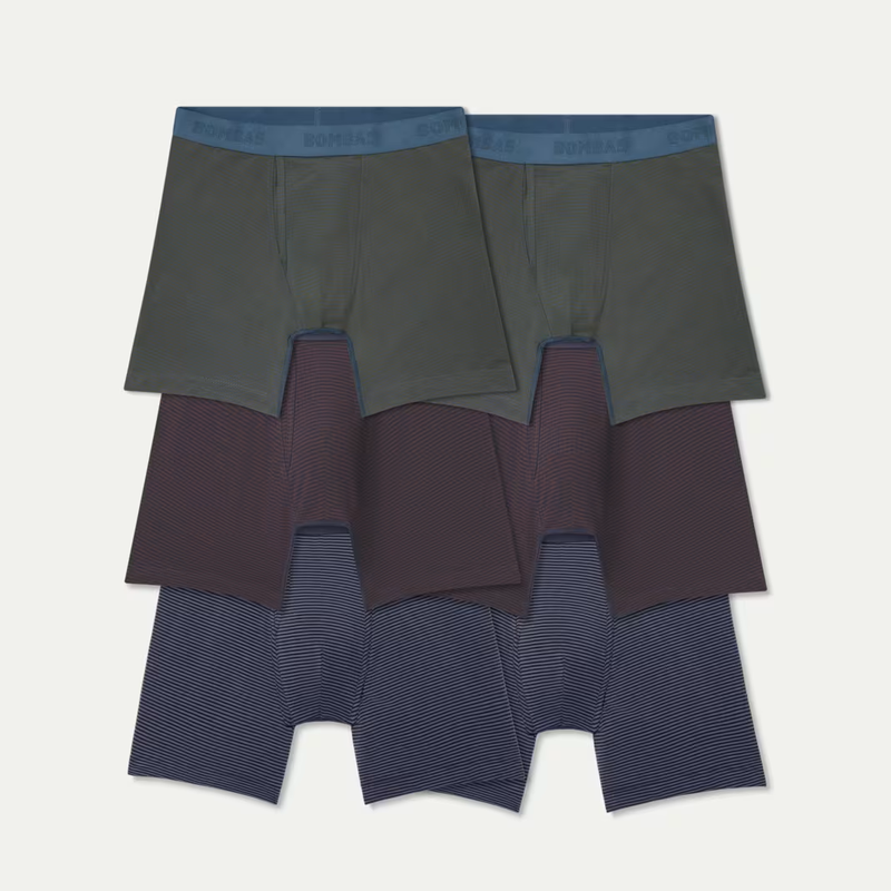 Men's Cotton Modal Blend Boxer Brief 6" 6-Pack