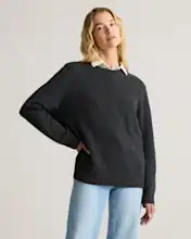 Mongolian Cashmere Oversized Crewneck Sweater