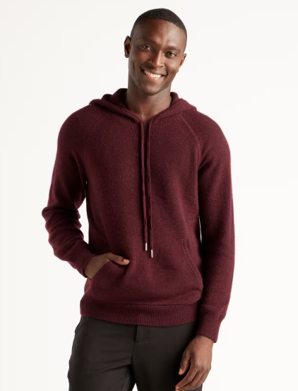 Mongolian Cashmere Pullover Hoodie