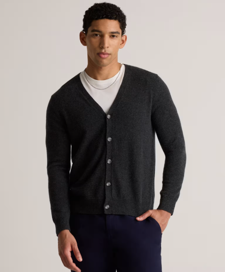Mongolian Cashmere Cardigan Sweater