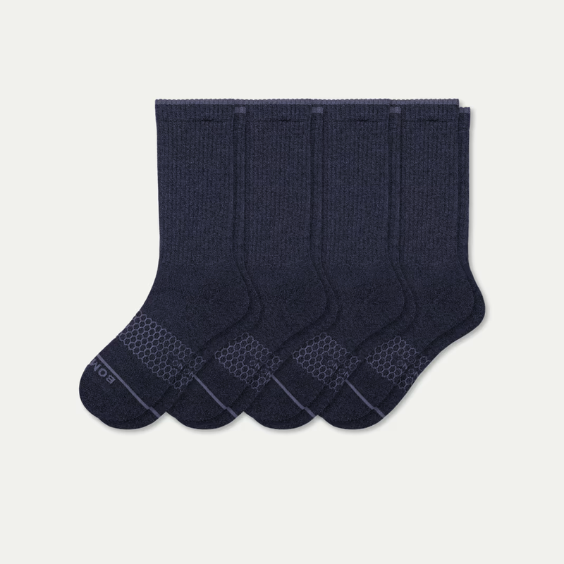 Men's Merino Wool Blend Calf Sock 4-Pack