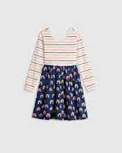 Toddler Organic Cotton Long Sleeve Skater Dress