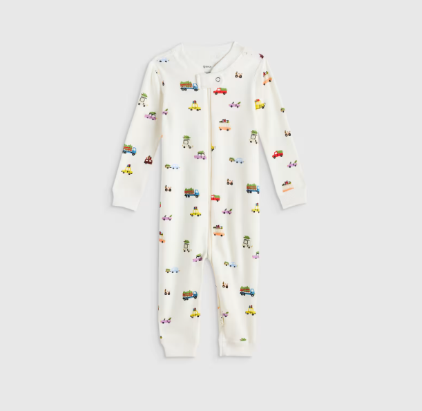 100% Organic Cotton One Piece Baby Pajama