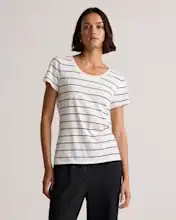 Ivory Black Stripe