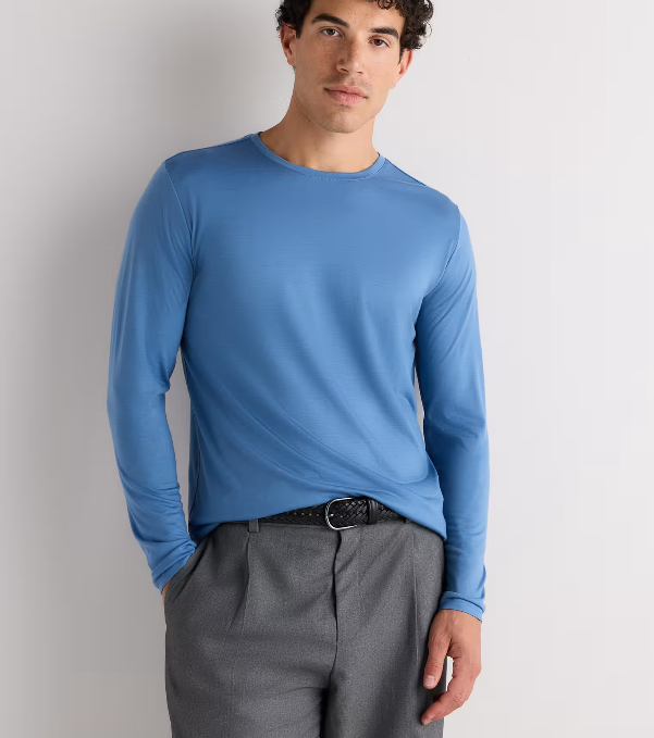 100% Merino Wool All-Season Long Sleeve Base Layer Tee