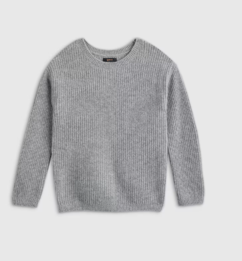 Kids Washable Cashmere Fisherman Tunic Sweater