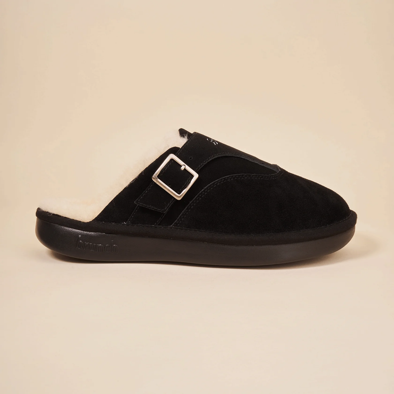 Amour Suede Shearling Slipper