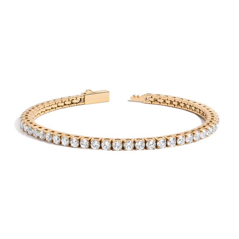 Unbreakable Lab Grown White Sapphire Tennis Bracelet