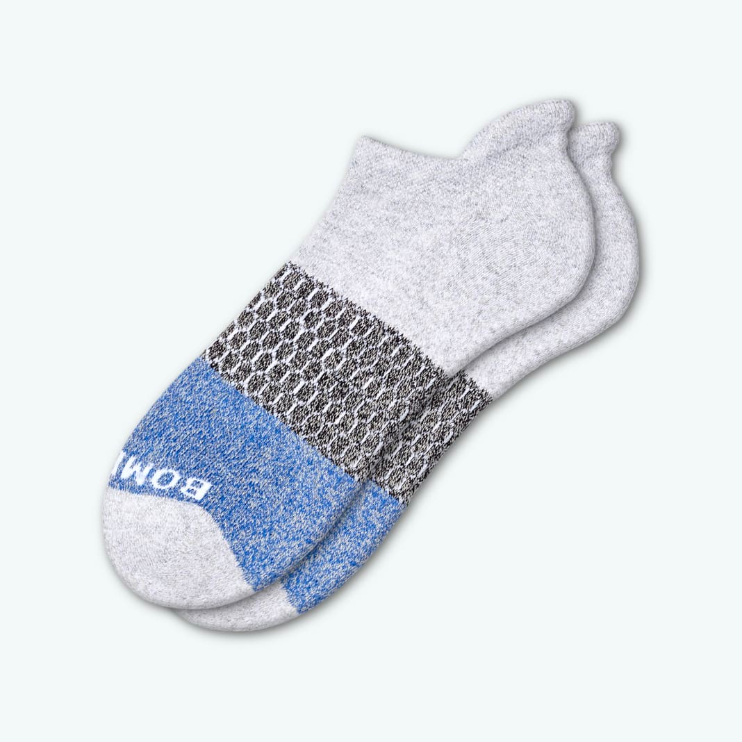 Light Grey Heather + Royal