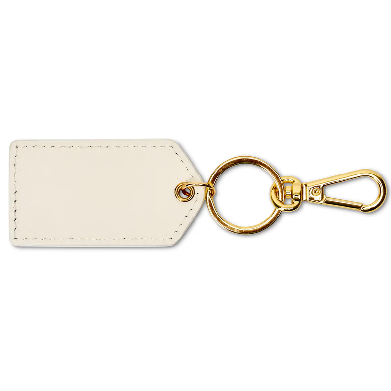 Monogrammed Cleo Leather Key Fob