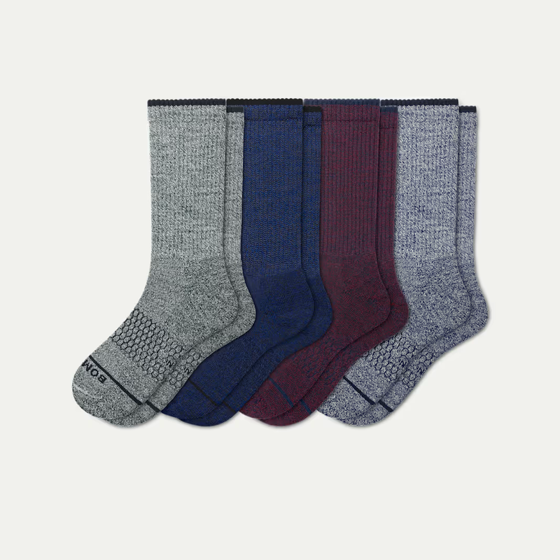 Men's Merino Wool Blend Calf Sock 4-Pack
