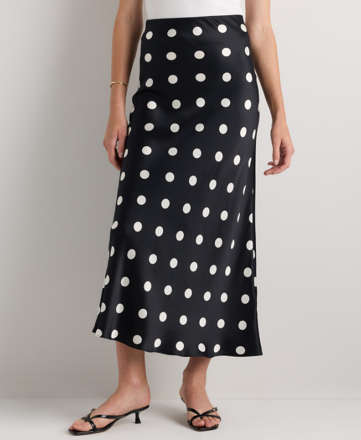 100% Washable Silk Maxi Skirt