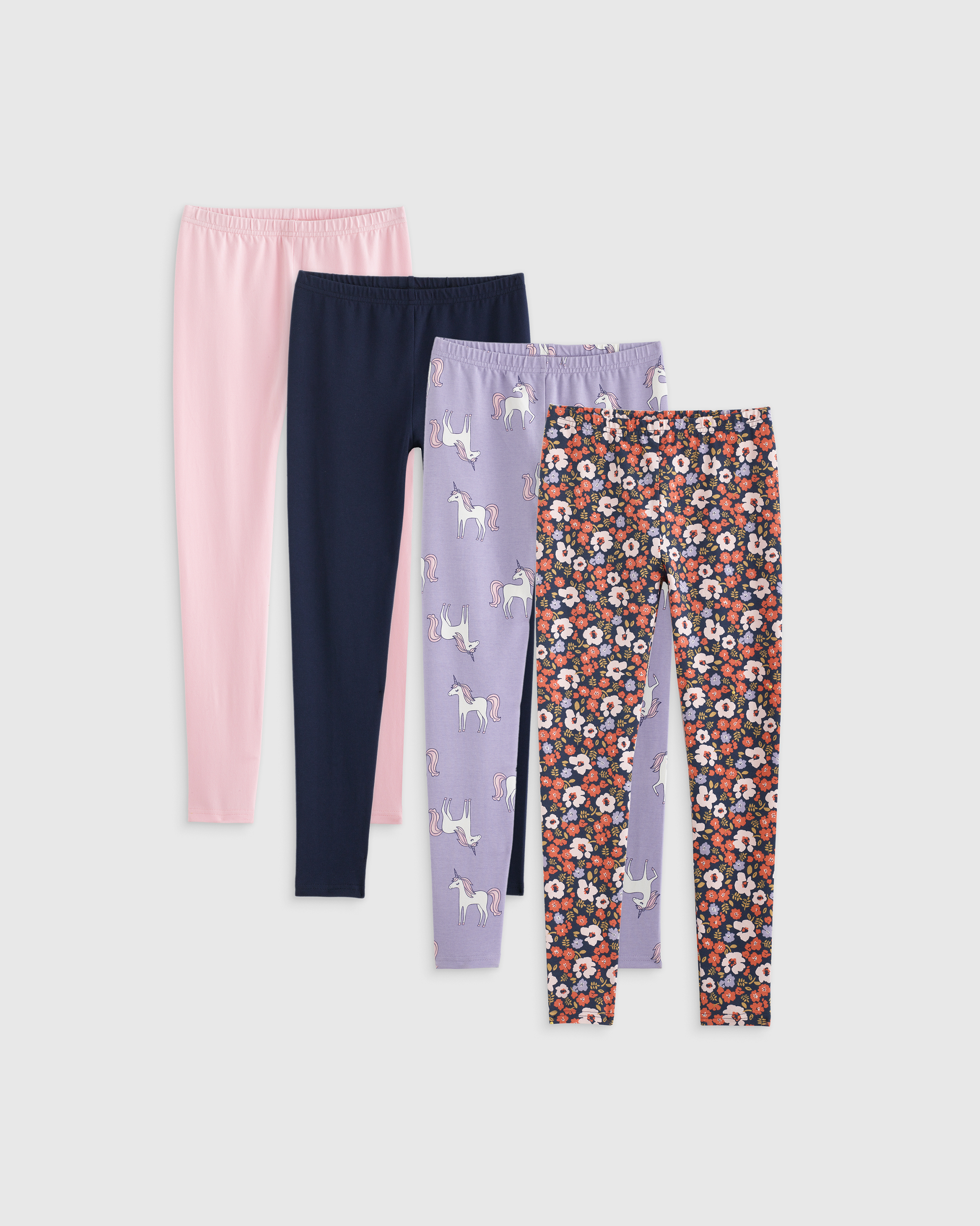 Poppy Floral & Lilac Unicorn