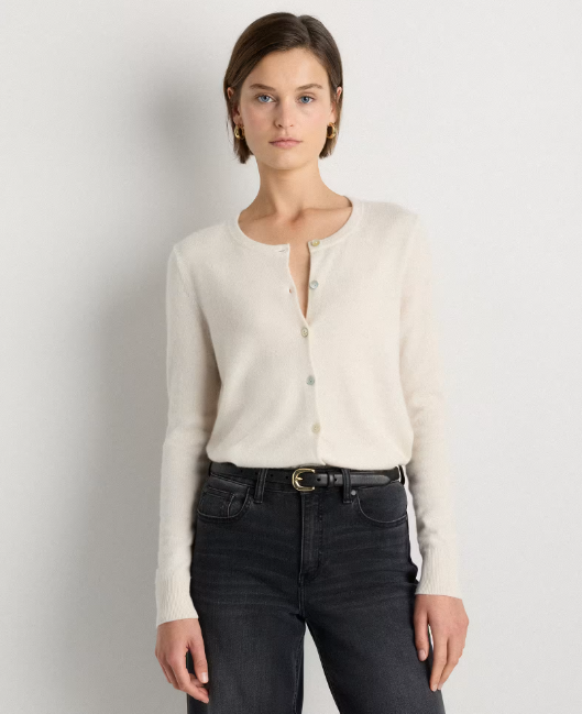 Mongolian Cashmere Cardigan Sweater