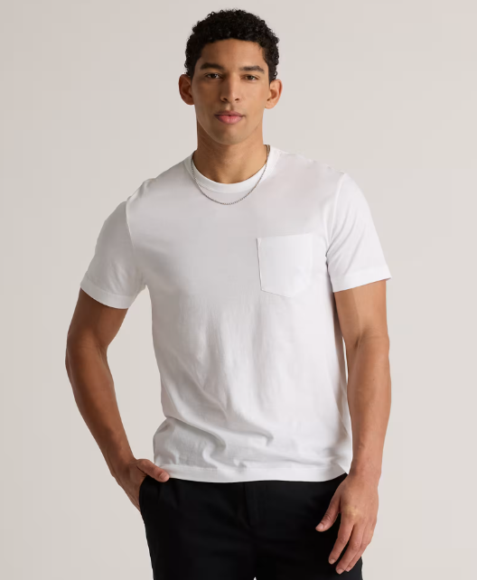 100% Pima Cotton Luxe Touch Pocket Tee